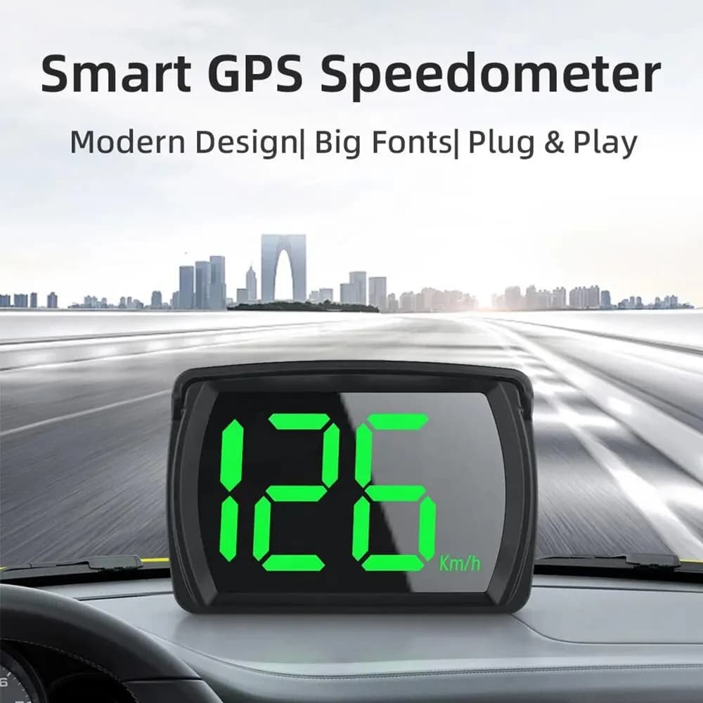 Display Head-Up Universale per Auto, Proiettore Digitale Tachimetro con Caratteri Grandi