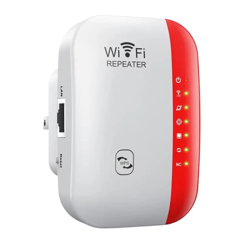 Ripetitore Wi-Fi Wireless AT82-US da 300Mbps, Extender di Portata 2.4G, Amplificatore di Segnale per Router Domestico
