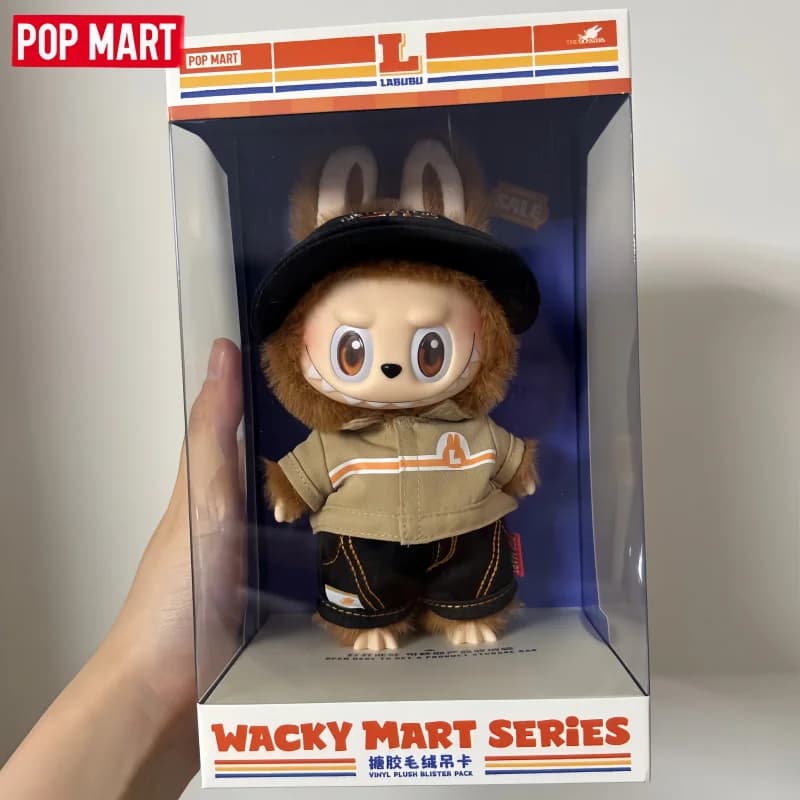 POP MART The Monsters Labubu Wacky Mart Series Vinly Doll Ciondolo Cute Anime Action Figure Scatola cieca originale Ornamenti a sorpresa