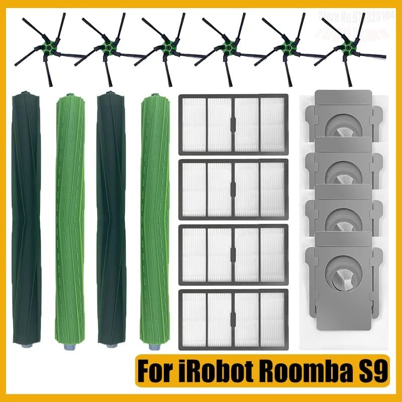Kit spazzola a rullo in gomma per iRobot Roomba S9 (9150) S9+ S9 Plus (9550) Accessori di ricambio per aspirapolvere robot