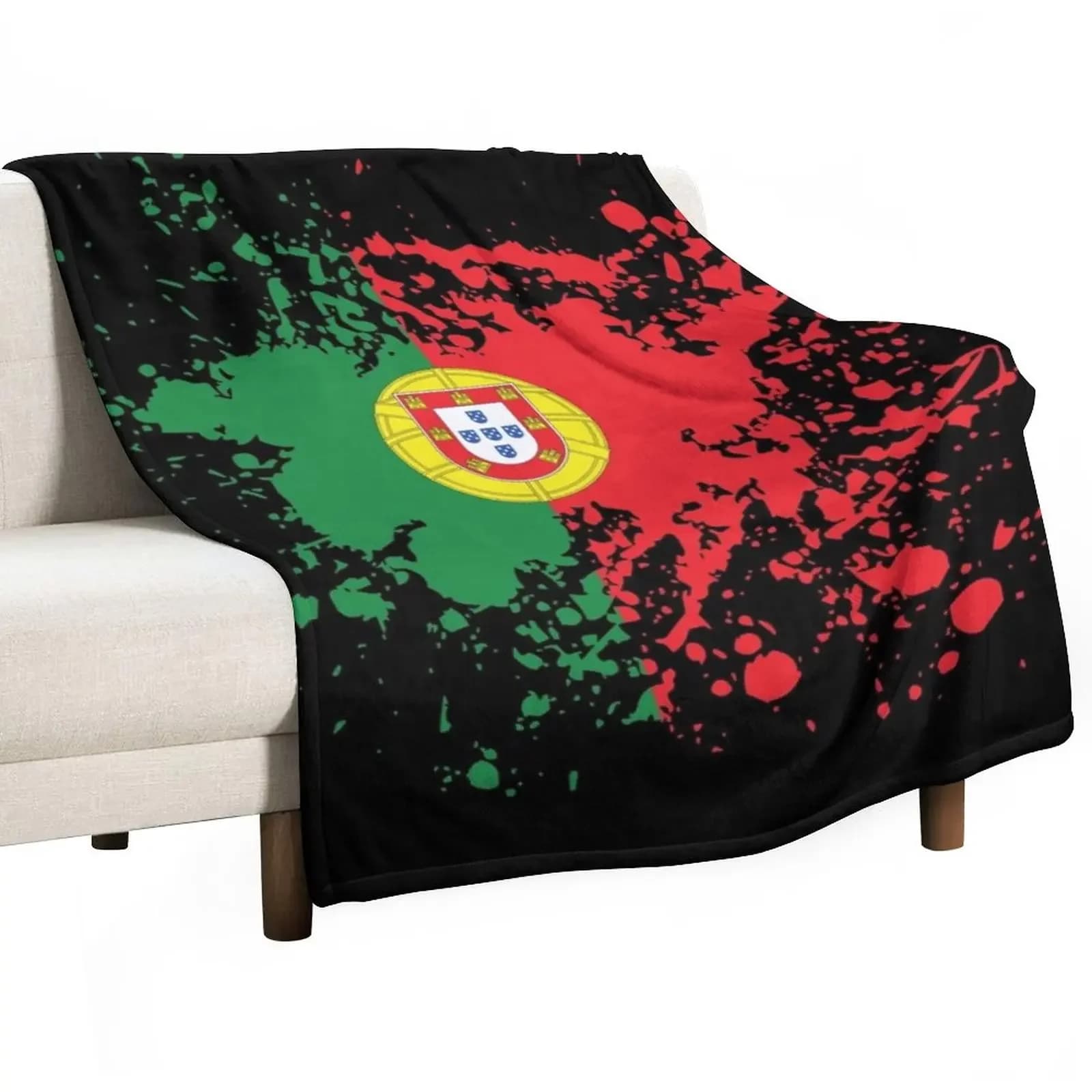 Portogallo Souvenir Landmark, bandiera del portogallo coperta da viaggio coperta grande coperta morbida coperta grande coperta di design