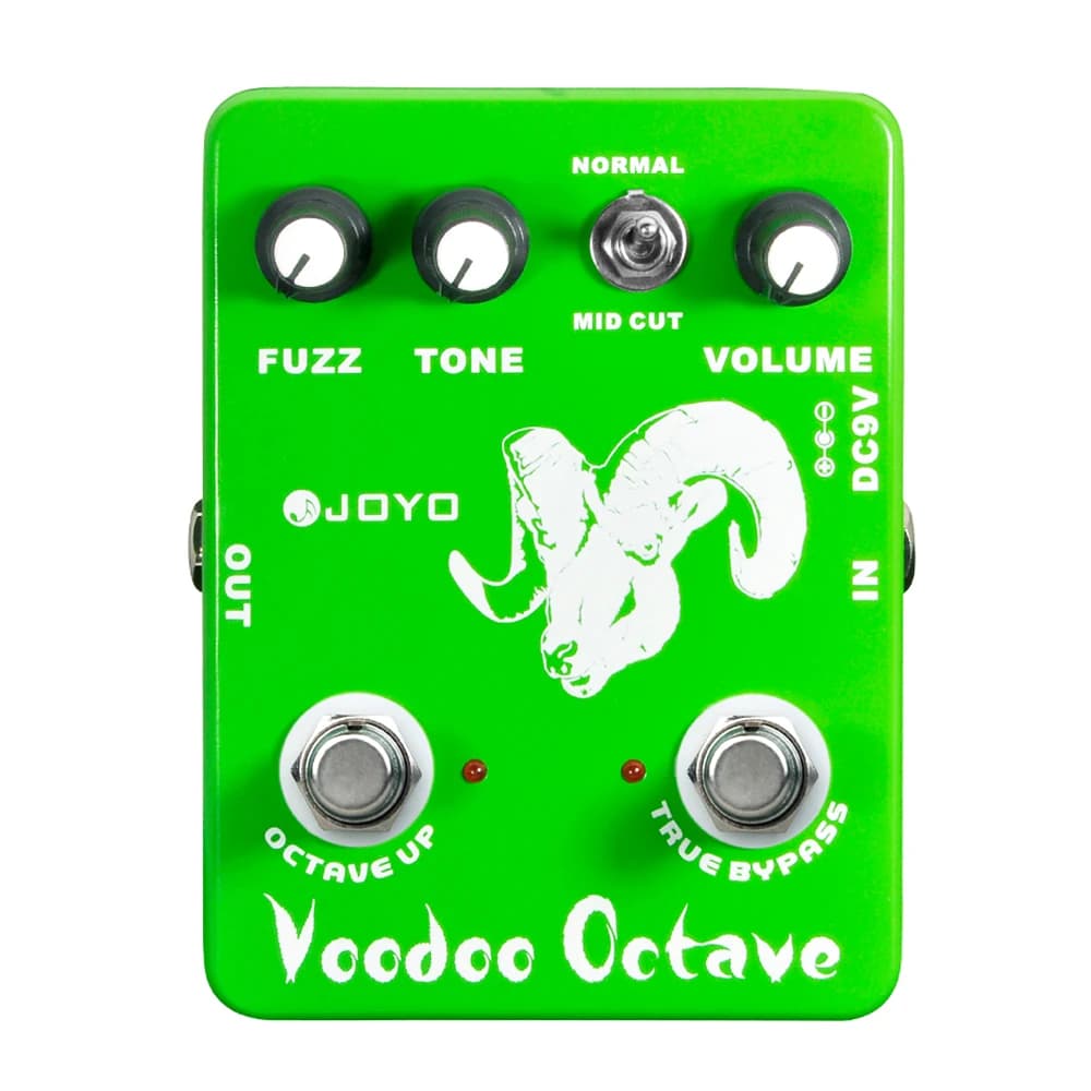 Il pedale effetti per chitarra JOYO JF-12 Voodoo Octave presenta sia il effetto distorsione e ottava Pedale per basso per chitarra elettrica True Bypass