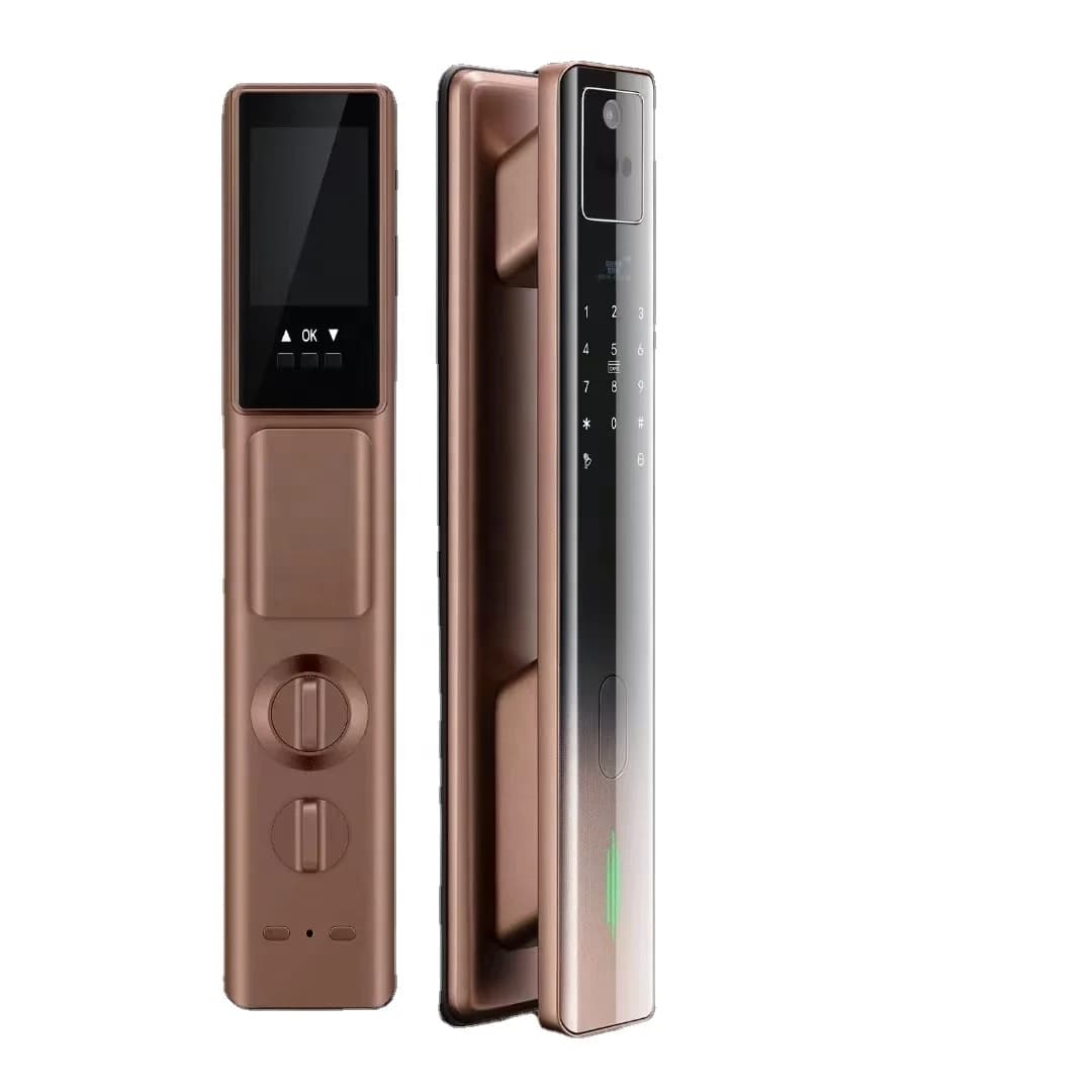 Smartphone Control Electronic Fingerprint Smart Door Lock With Camera Tuya Smart WIFI Remote Control Digital Lock