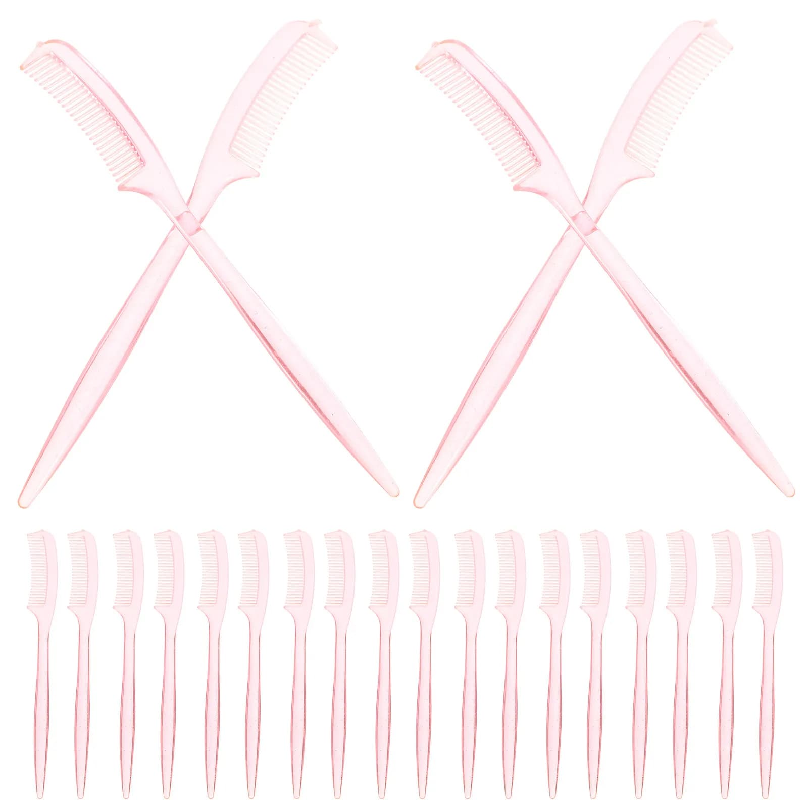 100 Pezzi Spazzole per Extension Ciglia, Strumento per la Cura delle Sopracciglia, Pettine per Mascara, Spazzola per Ciglia dall'Aspetto Naturale, Forma Ergonomica, Adesione della Polvere