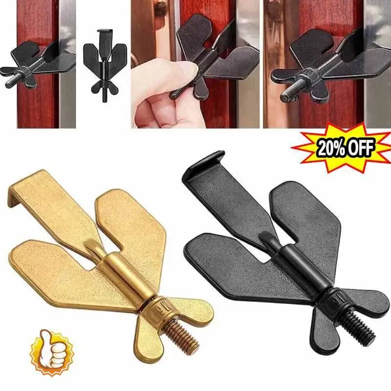 1 Pc serratura della porta dispositivo di sicurezza antifurto per fermaporta serratura di sicurezza portatile oro/nero per viaggi a casa forniture alberghiere