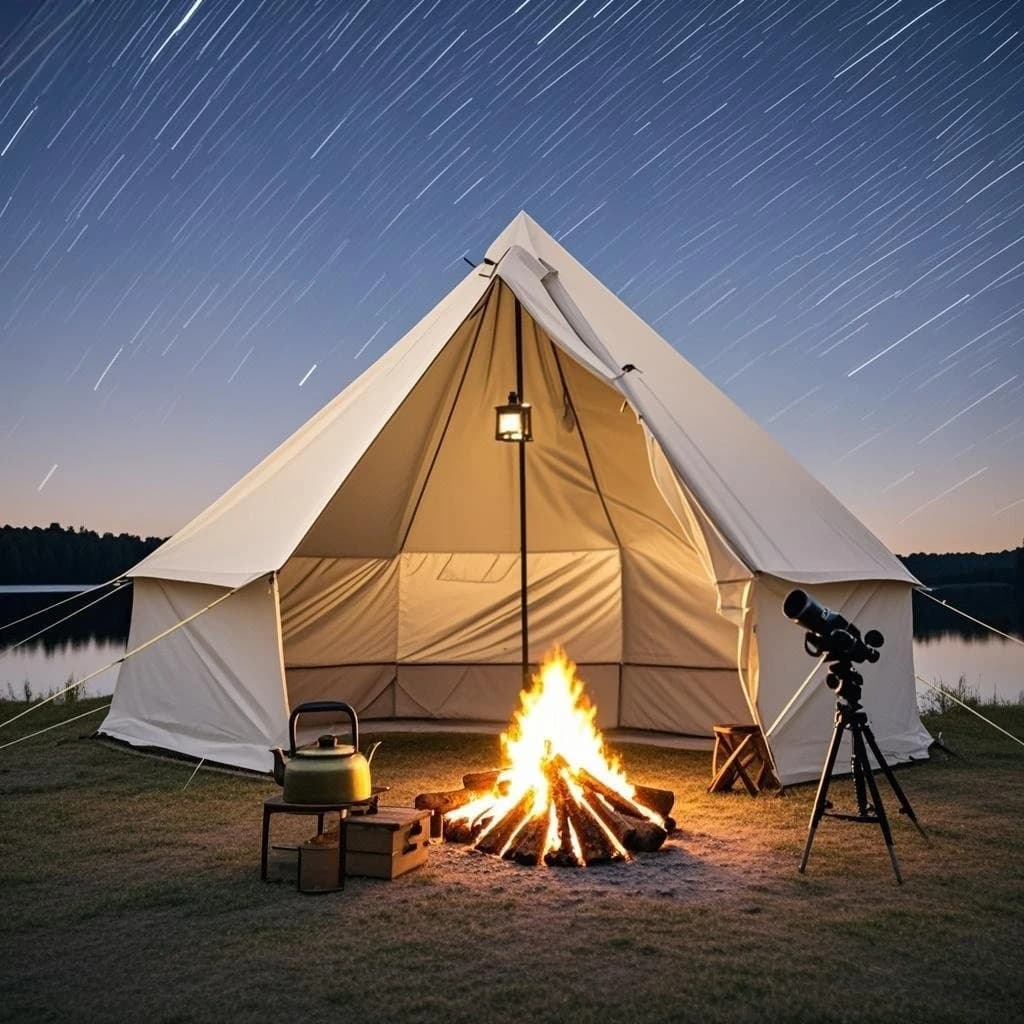 Mongol Bag Tent for 8 persons with camping fireplace Four Seasons Wood stove Outdoor curtain for large pyramid hot kitchen