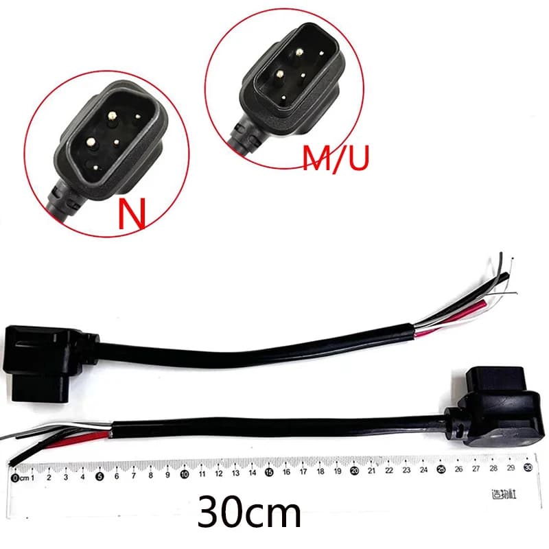 NIU Scooter Charging Plug Receptacle Male with Cable for NIU Electric Vehicles N M U Series Battery Charging Connector
