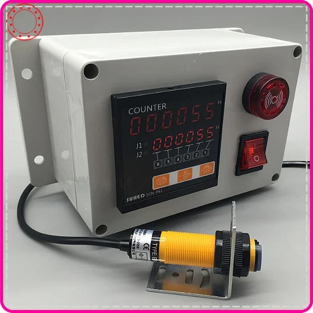 Nastro trasportatore Display digitale elettronico Contatore Attrezzatura industriale Sensore a infrarossi Trasmettitore di allarme Computer di comunicazione