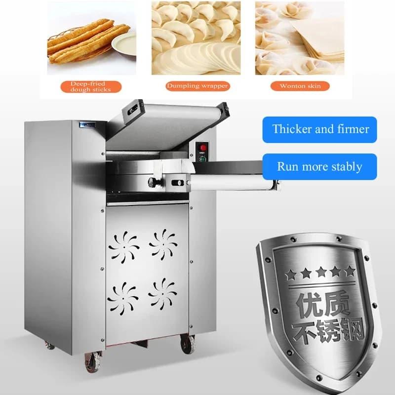 PBOBP Sfogliatrice a rulli per pasta elettrica commerciale per pasta e pasta con due lame per uso domestico in cucina