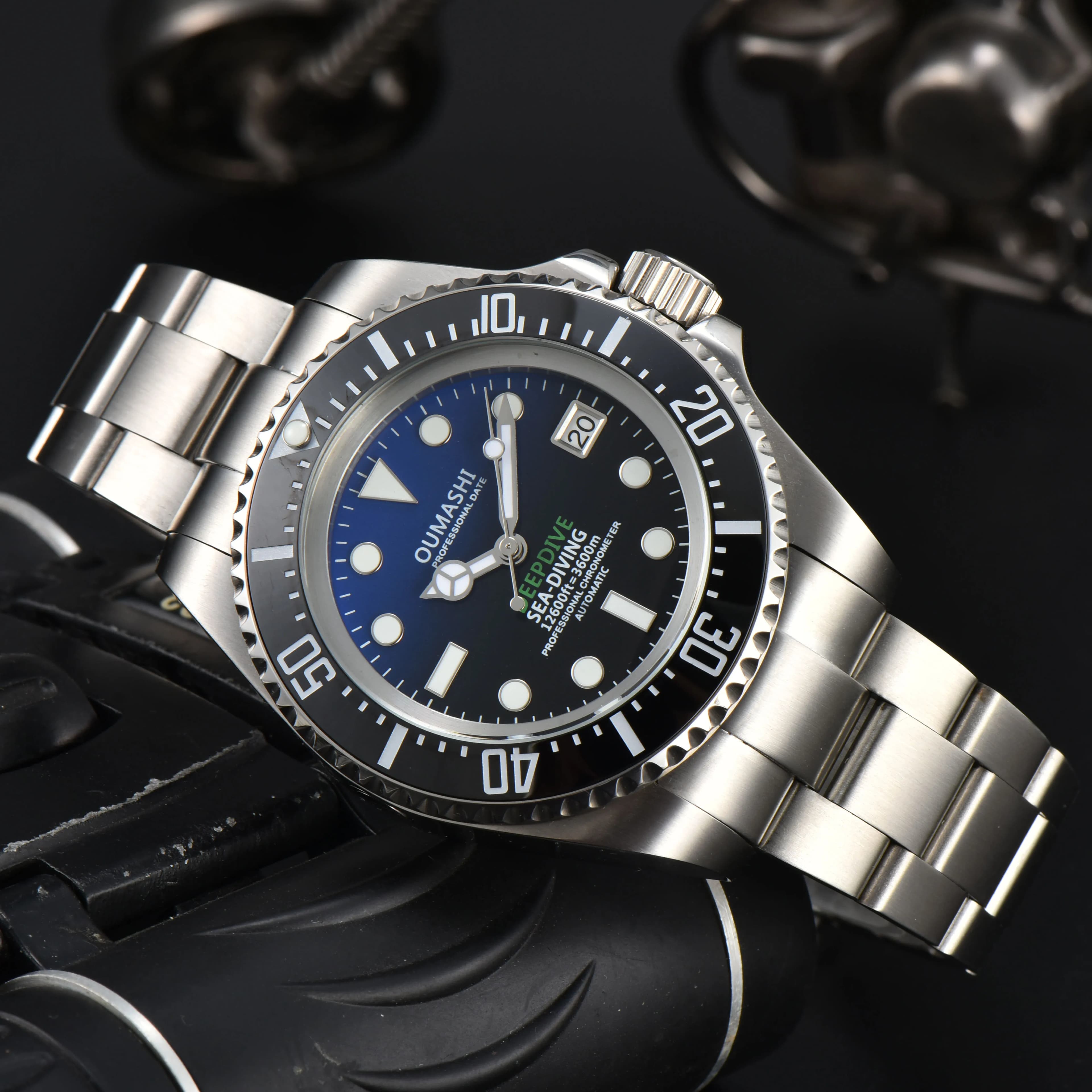 Watch NH35 Men's Luxury Mechanical Watch 44 mm sapphire crystal suitable for movement NH35