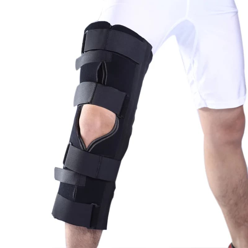 Manicotto per la fissazione del ginocchio Supporto per leggings Lussazione del ginocchio Tutore per la fissaggio della riabilitazione della frattura