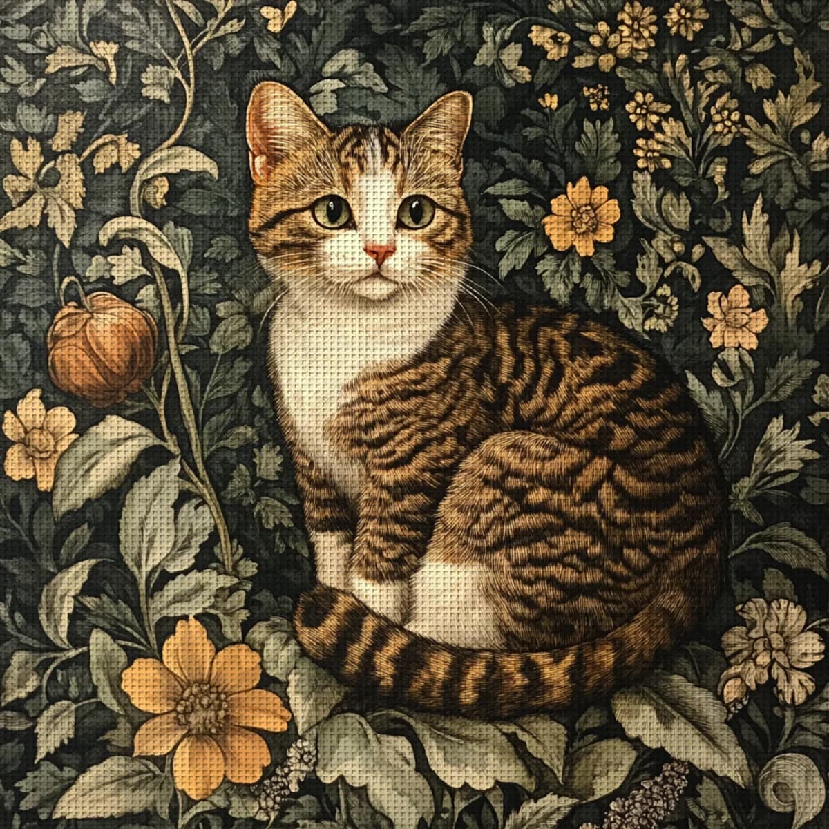 1PC 40X40 cm/15.7X15.7 pollici, 11CT/14CT stampa punto croce kit fai da te, set punto croce rilassato per principianti adulti