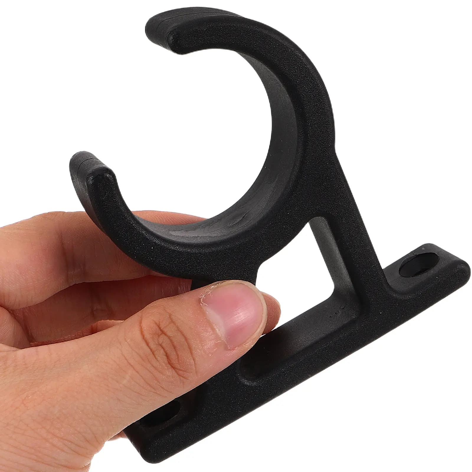 2 Pezzi Morsetto per Tubi Nautici in Nylon Nero 42mm a Sgancio Rapido, Clip per Pagaia per Barca, Yacht, Kayak, Supporto per Pagaia, Morsetto per Tubo, Sella