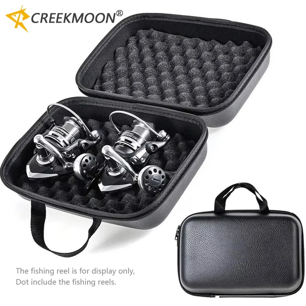 Protective Case for Leather Fishing Mulinelli PU Rigida, Waterproof Fishing Equipment Bag