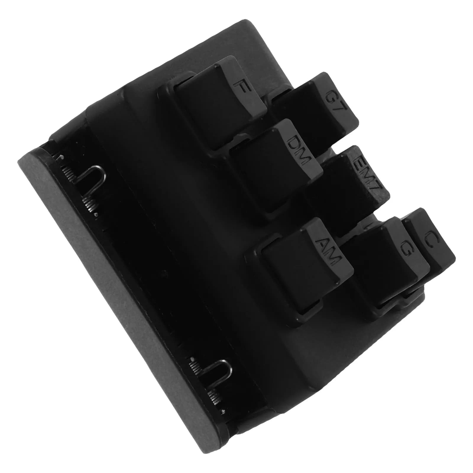 Strumento Portatile Nero per Esercitarsi con le Corde dell'Ukulele, Pressore per Chitarra, Accessorio per Principianti