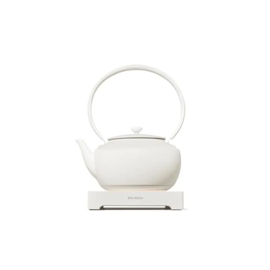 Bollitore Elettrico con Controllo Temperatura 122F-212F 900ml Bianco, Funzione Mantenimento Calore, Luce Ambientale, Beccuccio di Precisione