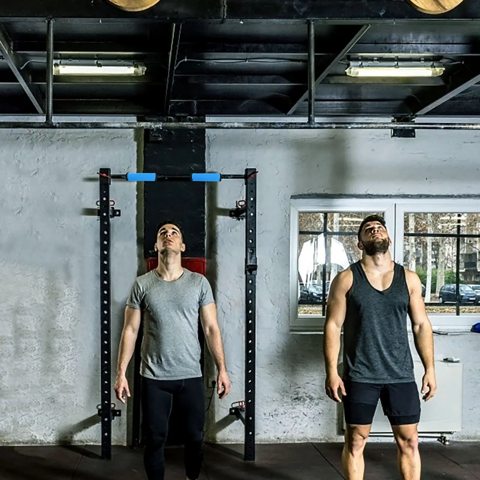 Set di 2 Cuscinetti Protettivi per Allenamento, Copertura Antiscivolo Rimovibile per Maniglia Pull-Up e Barra per Manubri, Accessori da Palestra