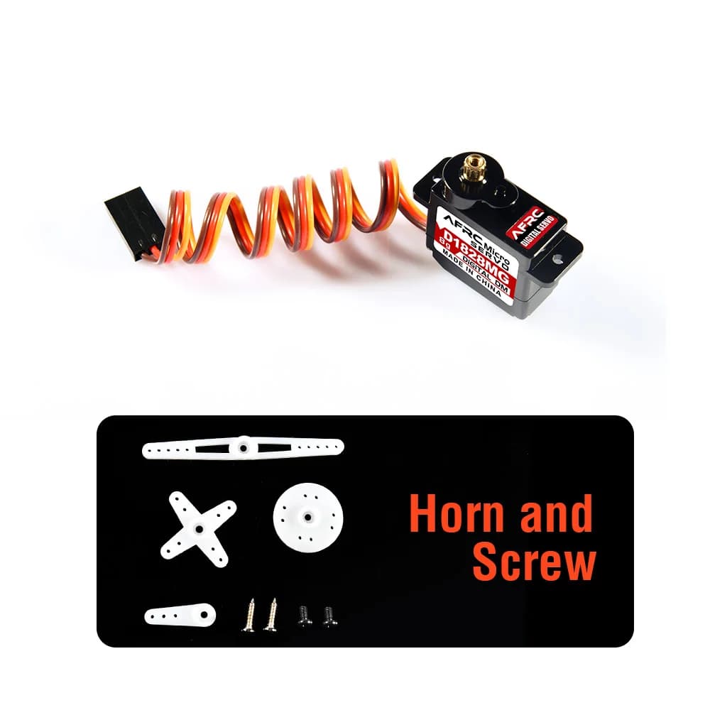 AFRC 8g 2.3kg Micro Metal Gear Servo digitale 1-2PCS Coppia elevata per 1/24 1/26 1/28 RC Auto Elicottero ad ala fissa D1828MG