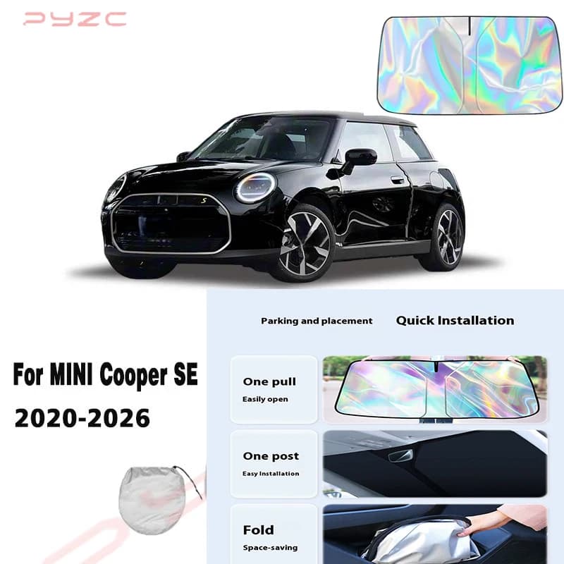 For MINI Cooper SE 2020-2026 Car Windshield Sunshade Cover Front Window Sun Shade Visor Auto Interior UV Protection