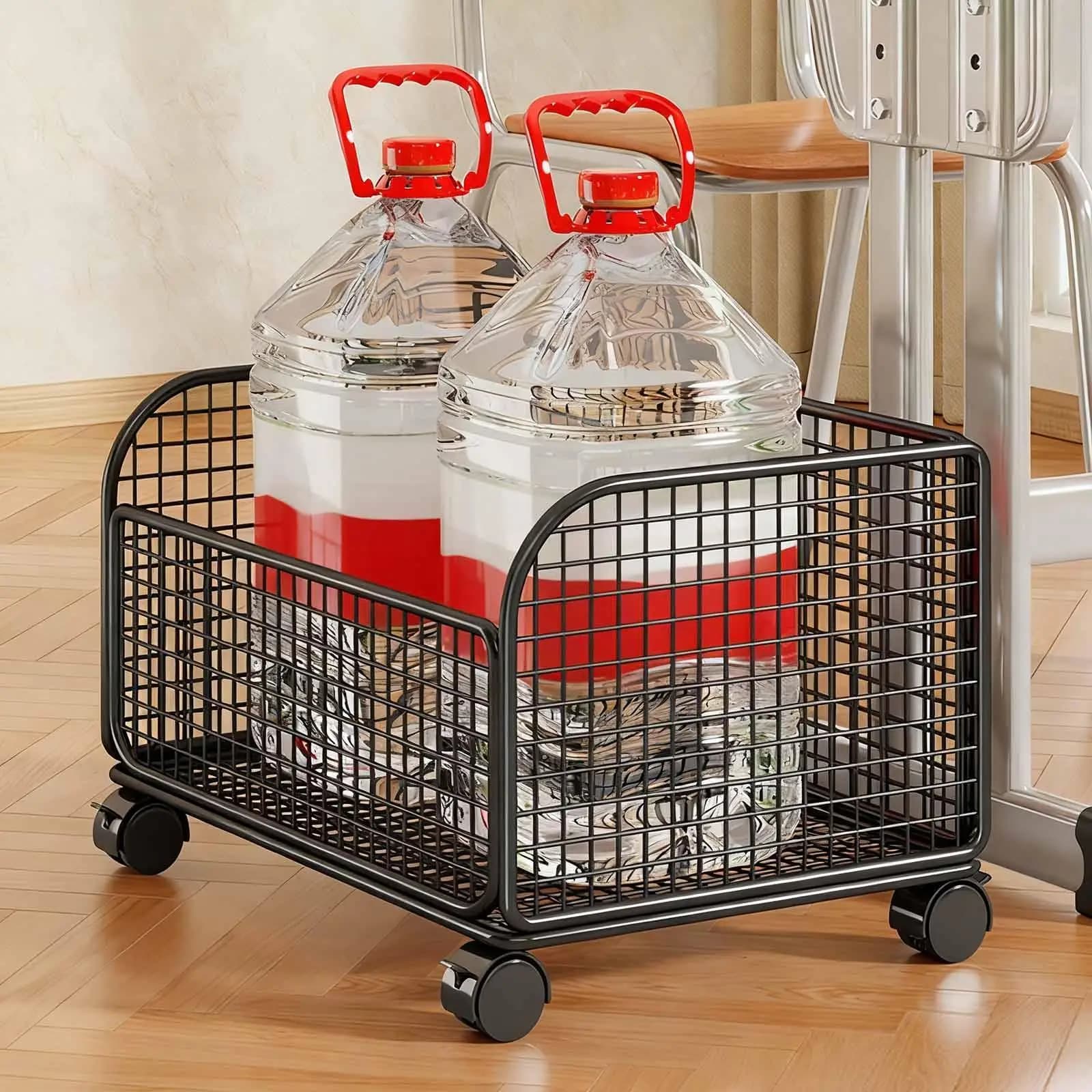 Carrello Portadocumenti con Ruote Bloccabili, Organizzatore Mobile per Camera da Letto, Carrello Utilitario Sotto Scrivania per Giocattoli, Libri, Vestiti