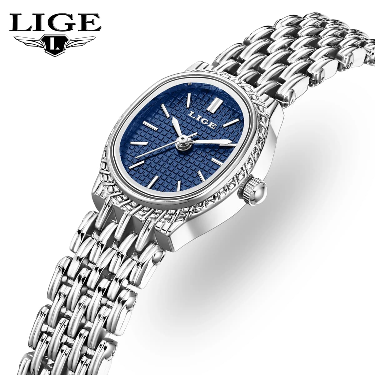 Women's Watch LIGE Elegant Quartz, Classic and Luxurious with Simple Dial, Waterproof, Women's Bracelet, Wrist Watch, New Gift