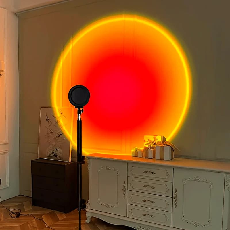 16 colori nightlight Sunset lamp projection Led remote control lamp LED sunset projection lamp, lampada da terra decorazione della stanza,