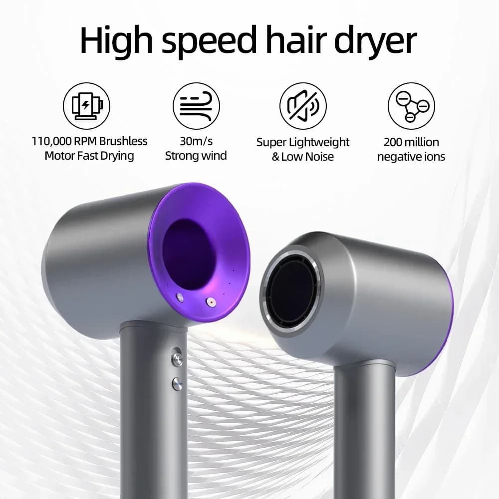 New Arrival Upgraded Bladeless Hair Dryer | High Speed Turbo Motor | Pro Version High Power Quiet Quick Drying | Ionic Hair Care