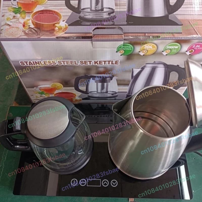 Set Bollitore Elettrico Originale, Teiera in Acciaio Inossidabile