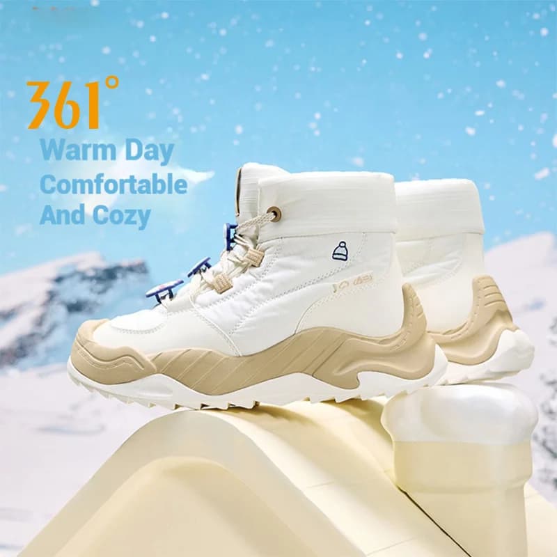 361 gradi scarpe da donna ammortizzazione isolamento termico suola spessa confortevole casual rimbalzo sneakers antivento donna 682546730A