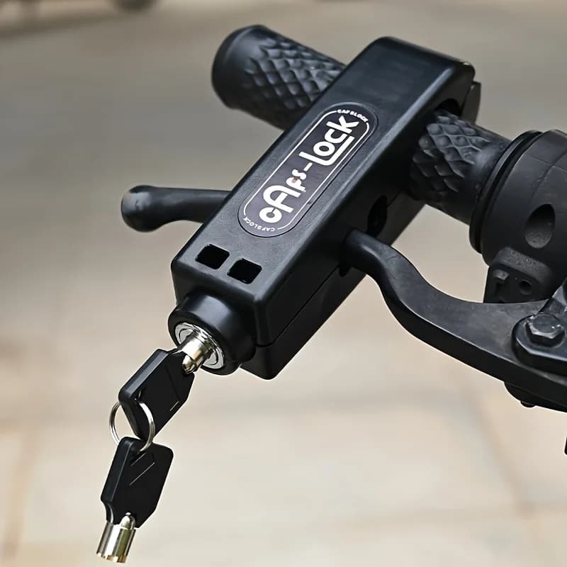 Kit bloccadisco antifurto (con chiave), blocco acceleratore antifurto per moto, applicabile a tutti i modelli