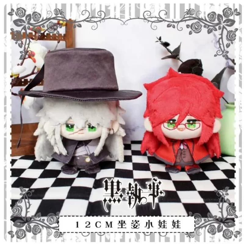 Prevendita Undertaker Grell Sutcliff Cosplay 12cm Figura Anime Cartoon Peluche Cuscini Mascotte Regalo per Studenti e Fan
