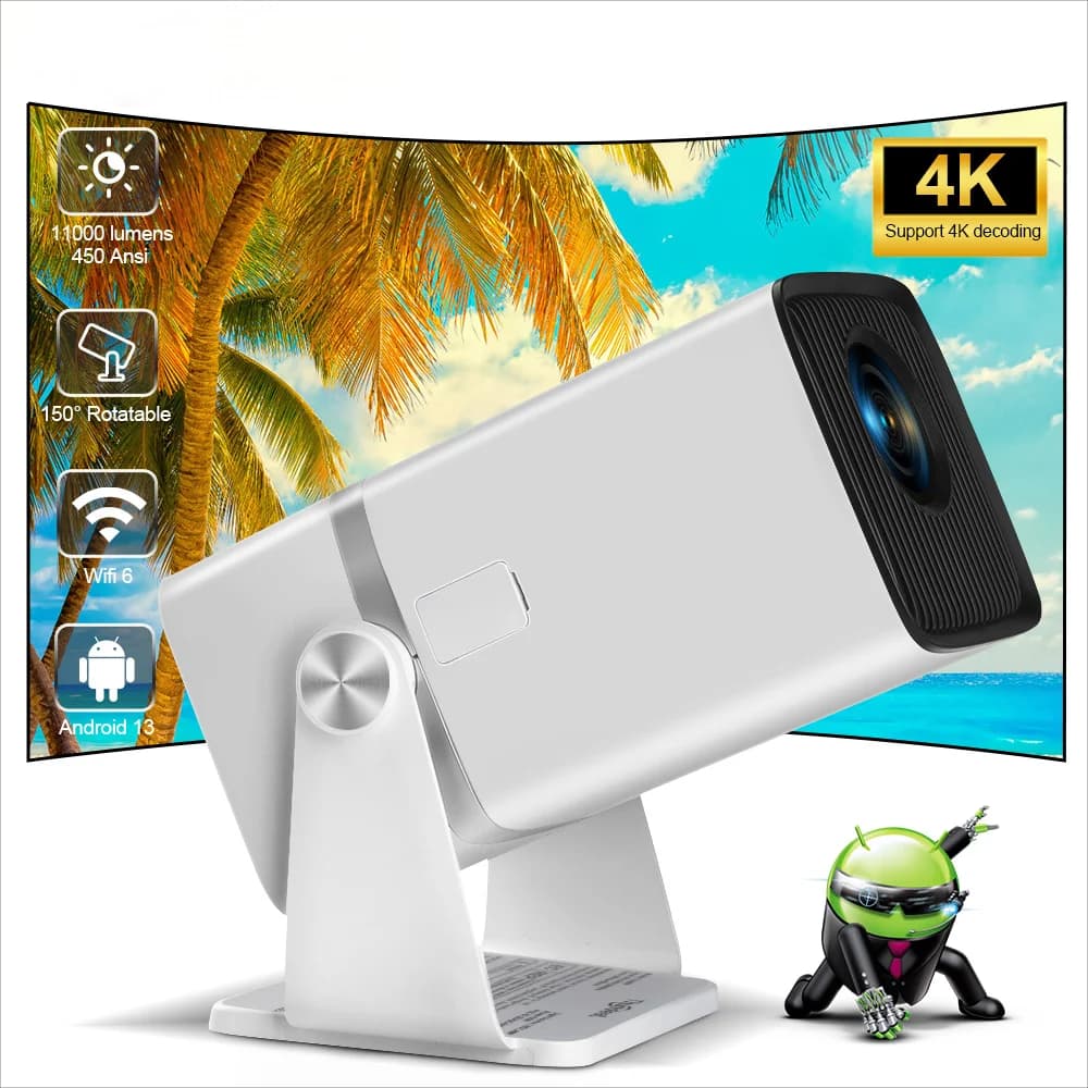 ThundeaL Mini Proiettore TD80W Full HD 1080P 4K Android WiFi Home Theater Riunione Video Film TD80 Proiettore Portatile PK HY320