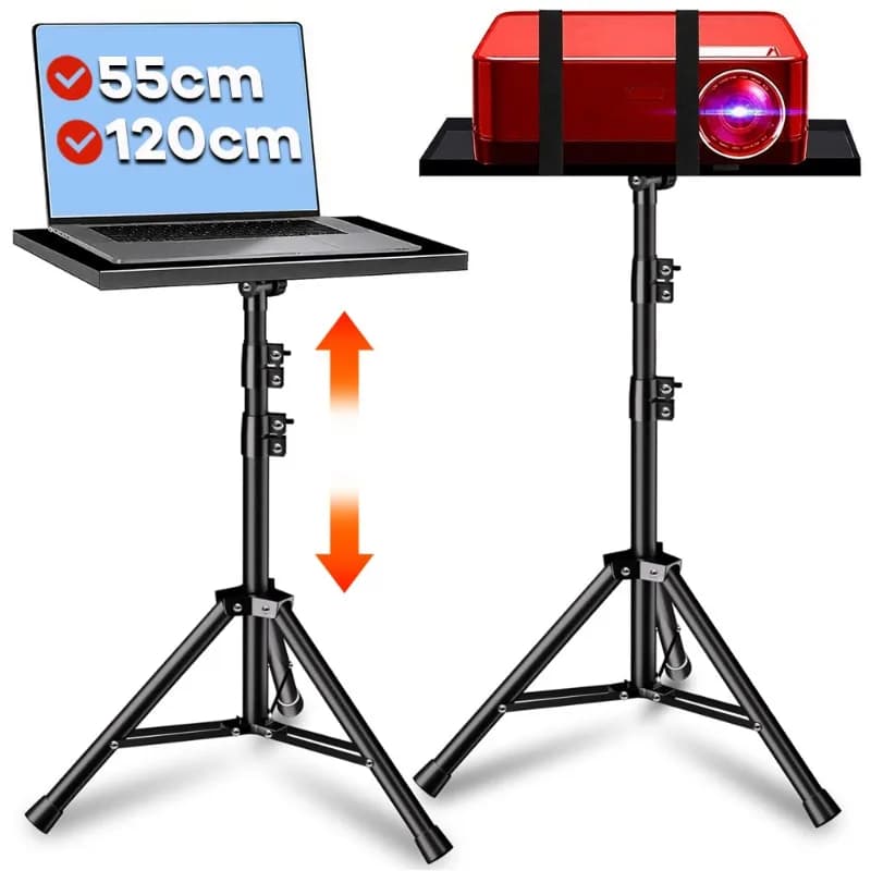 Universal Projector Tripod Tray Sound Card Bracket Smartphone Camera Laptop Platform Holder Meeting Speech Telescopic Standing