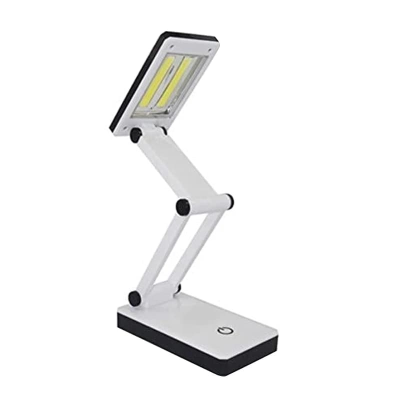 A42F Lampada da scrivania portatile a LED COB super luminosa, pieghevole, con controllo sensibile alla pressione, batteria e alimentata tramite USB (senza batteria)