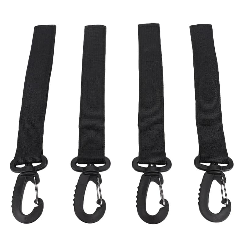 4PCS Kayak Paddle Straps Universal Fabric Fastener Tape Boat Paddle Keepers With Buckles For Hard Inflatable Boat Paddle