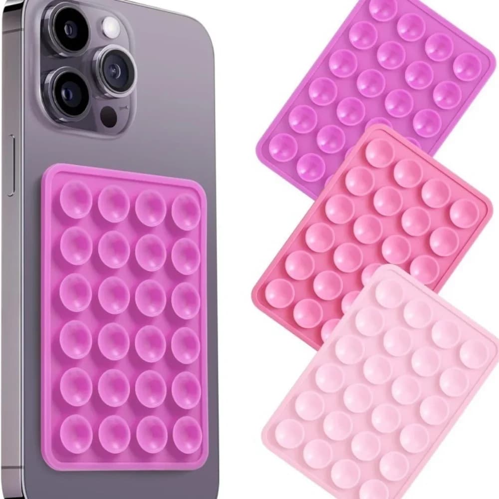Ventosa in silicone per dispositivo per telefono cellulare Ventosa adesiva con supporto in gomma siliconica per pad fisso multiuso