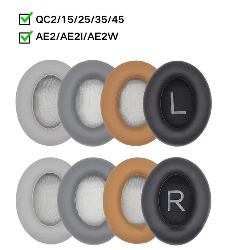 Cuscinetti auricolari di ricambio per cuffie Bose QC2/QC15/QC25/QC35 AE2/2W/2i, cuscinetti in memory foam, accessori e parti di ricambio
