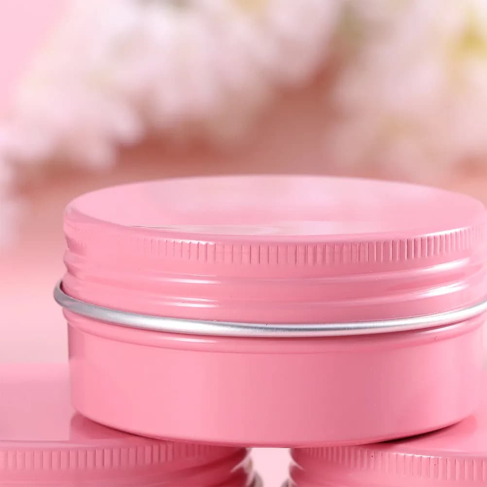 20 mini aluminum containers for samples, portable, leakproof, for travel, for cream, lotion, ointment, eye shadow and lips