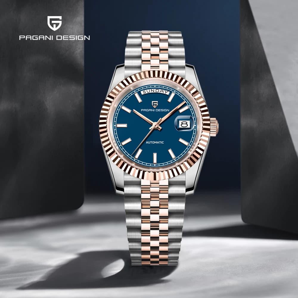 2025 New PAGANI DESIGN DD36 Men's Watch Automatic Luxury Rose Gold For Men's Watch Mechanical Wrist Watch AR Ceramic Dial With Sapphire