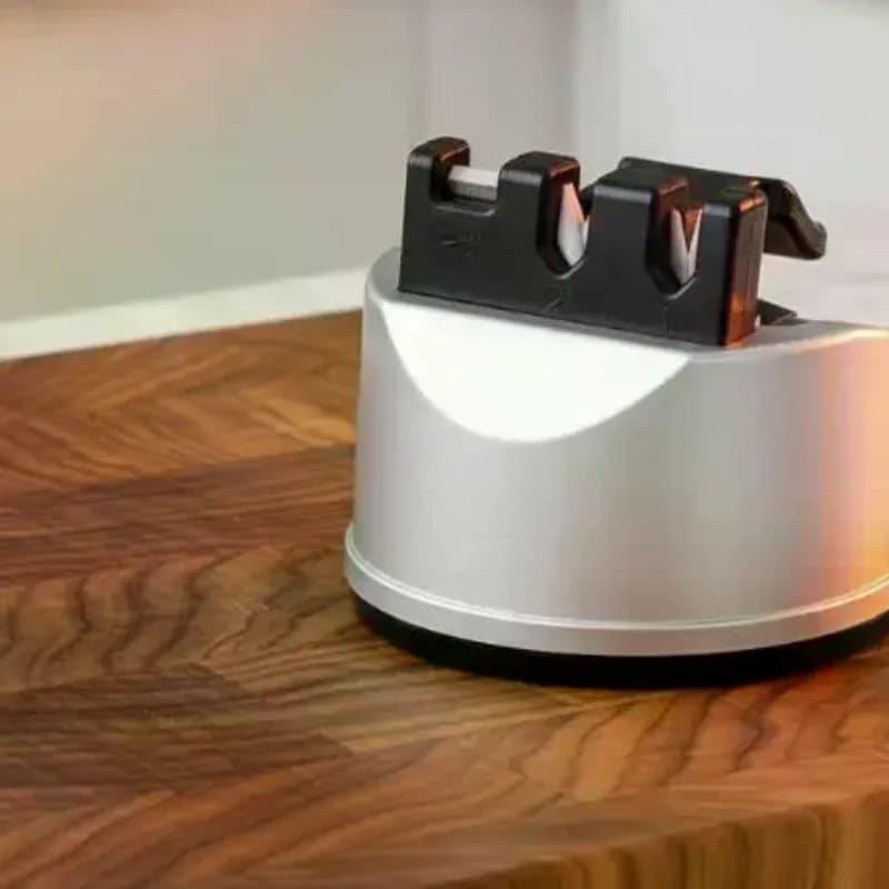 Stainless Steel Kitchen Whetstone Sharpener With Suction Base Kitchen Accessories For All Knives And Scissors Sharpener Tools
