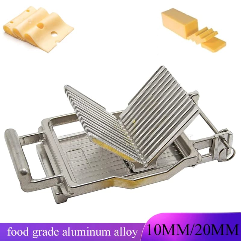 Affettatrice per formaggio in acciaio inossidabile, filo da taglio, affettatrice per burro, tagliere, utensili da cucina