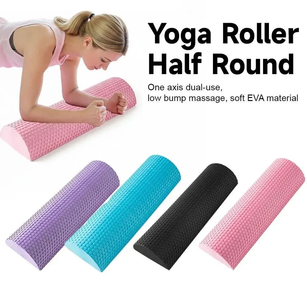 1×Half Round Balance Training Roller Block EPP Muscle Foam Roller Portable Gymnastic Massager For Yoga Pilates Home Gym Exercise