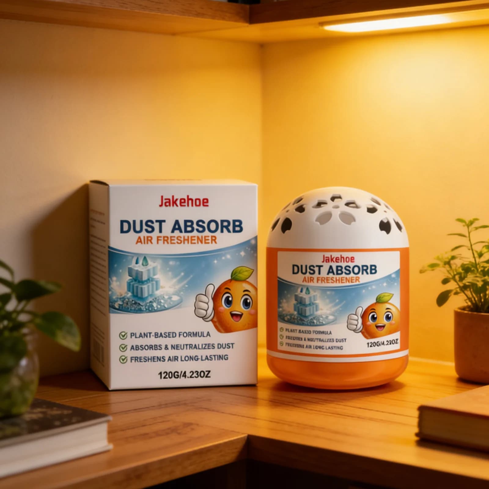 Deodorante Jakehoe che assorbe la polvere, rinfrescante, neutralizzante degli odori, profumo a lunga durata, fragranza fresca, purificatore d'aria, 120g
