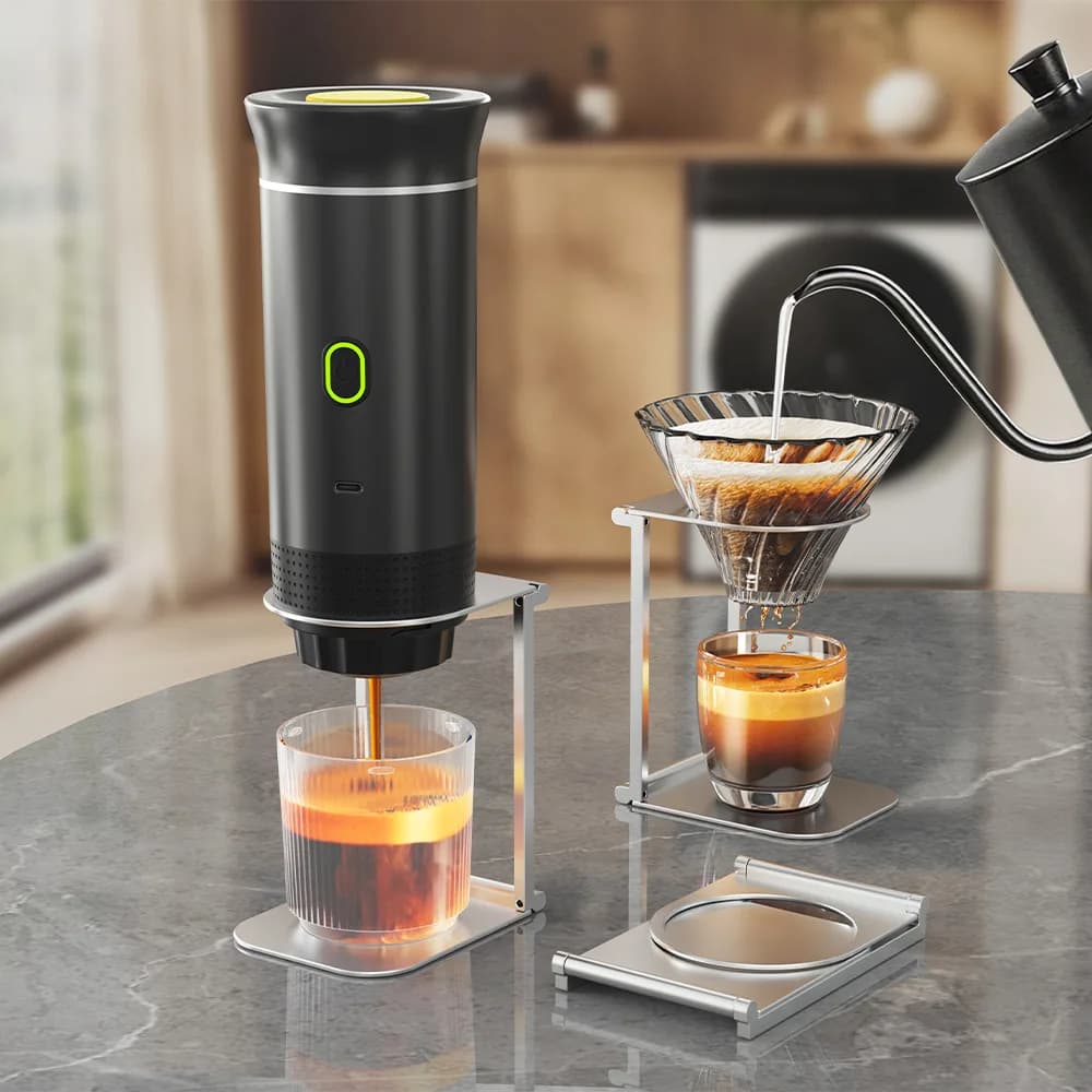 1pc pieghevole supporto per gocciolatore per caffè versare sopra supporto per gocciolatore supporto per macchina per caffè espresso in alluminio supporto per gocciolatore per caffè