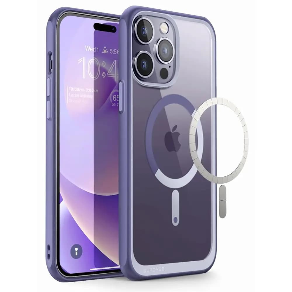 Custodia per iPhone 14 Pro Max (Unicorn Beetle Mag), [Compatibile con MagSafe] [Protezione di livello militare] Custodia protettiva sottile trasparente