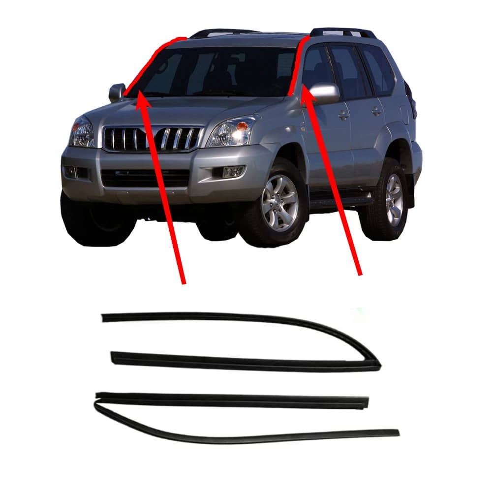 Guarnizione in gomma per il tetto anteriore Land Cruiser Prado 120 2003-2009 75534-60031, protezione dalle gocce di pioggia per Lexus GX470 L e R