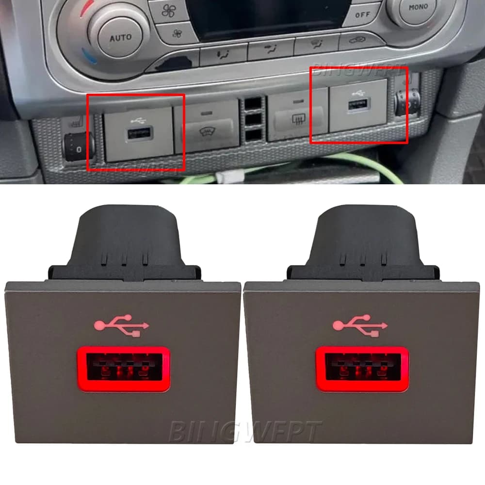 NUOVO 2PCS Auto Adattatore di Ingresso USB Audio Radio u-disk flash Presa Cavo di Interfaccia Per Ford Focus 2 Mk2 2009-2011