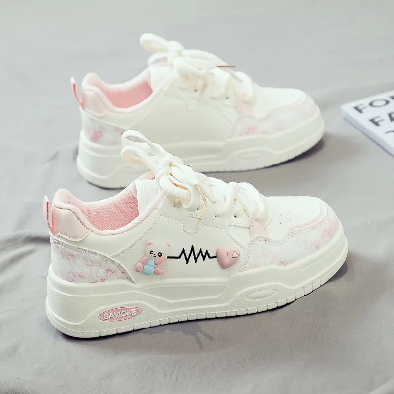 Scarpe vulcanizzate da donna Sneakers da donna Walking Flat Low Top Casual Lace Up Platform Tennis Scarpe moda Skateboard classico