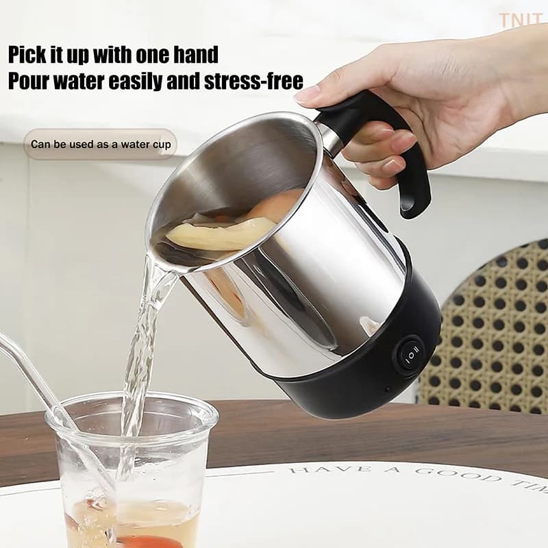 [J] Mini Anti-Dry-Boil Electric Heating Cup 11/12/13/14cm Portable Travel Electric Kettle Home Kettle Electric Cooker Kettle