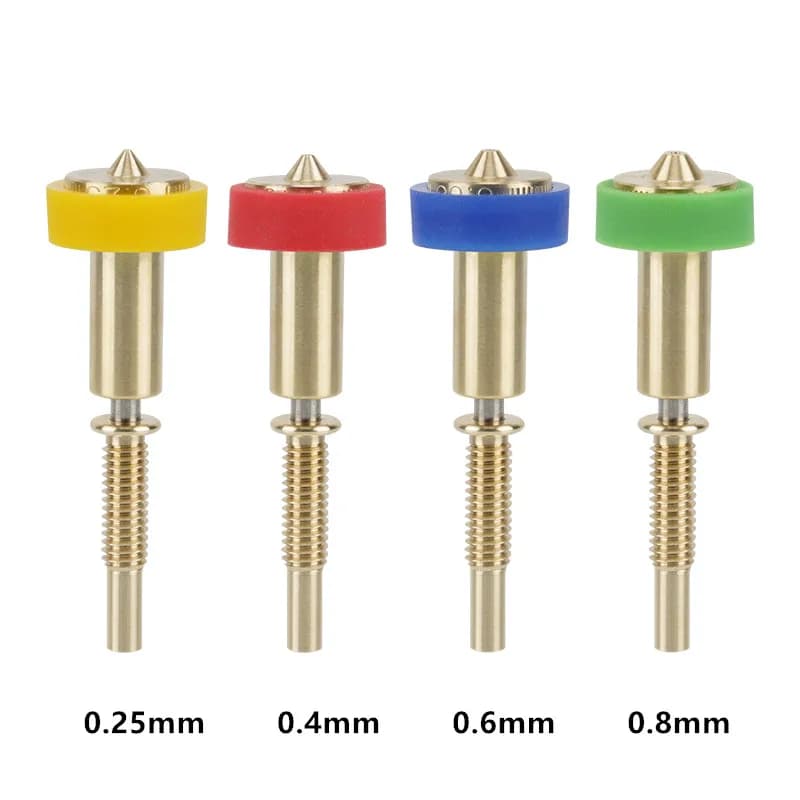 1 pc replacement Revo Six brass gorge-nozzle integrated, quick disassembly, 0.25 ~ 0.8mm for 3D printer parts REVO Hotend